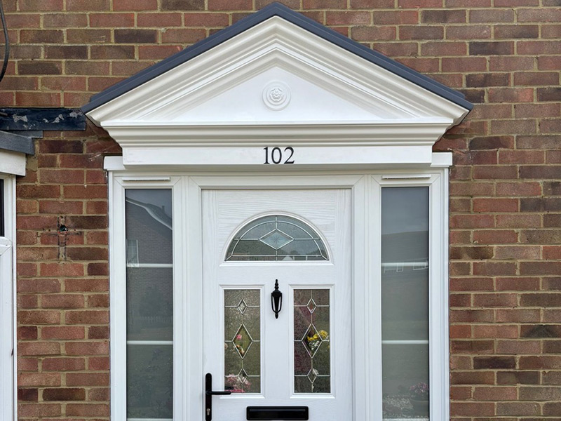 Swain Brothers | Double Glazed Front Door & Canopy
